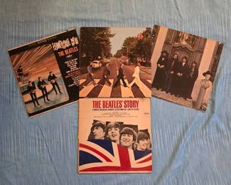 The Beatles vintage vinyl records