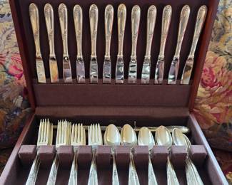 Sweetheart Rose by Lunt sterling silver flatware
