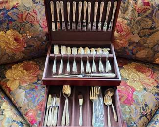 Sweetheart Rose by Lunt sterling silver flatware