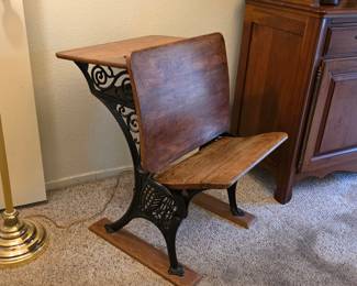 Antique school desk