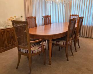 Vintage Henredon dining table and chairs