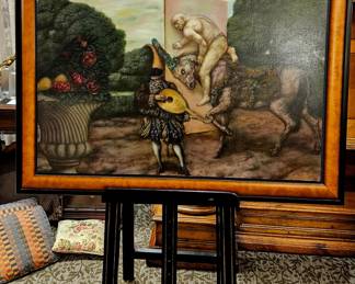 Russian Surrealist painting, signed