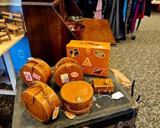 Little leather suitcases