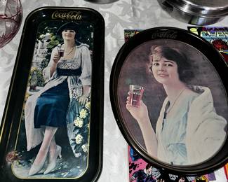 Vintage Coke Cola trays