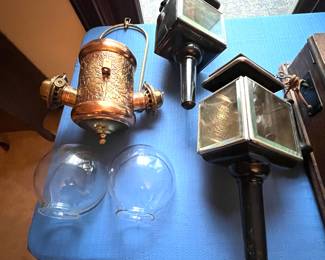 Antique Carriage Lamps 