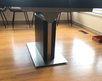 Side view of base of BoConcept table 