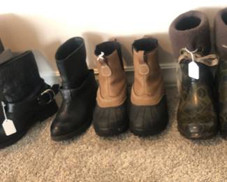 Women’s boots by Diesel (size 8), L.L. Bean (7) & Bogs (size 8) 