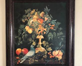 Framed art - print with varnish brush strokes (26” x 30”)