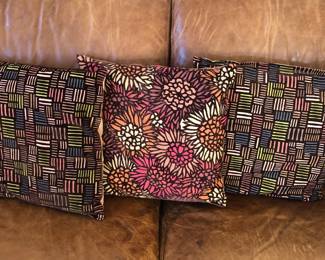 Cut velvet throw pillows