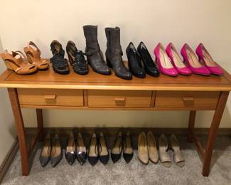 Women’s shoes, size 7-8. Brands include Camper, Nine West, Banana Republic, Ann Taylor, Clarks Indigo & more