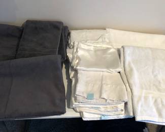 Towels by Brooklinen, pillow cases by Parachute, Brooklinen & more