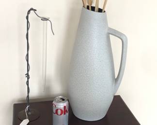 BIG vintage Scheurich pottery pitcher 20” tall (W. Germany) 