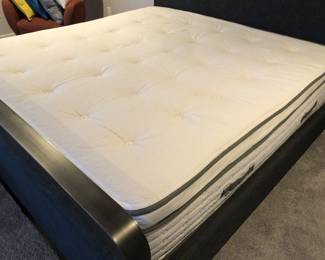 2.5 year old Avocado Green Euro Pillow Top king size mattress (no box spring) - from clean, smoke-free home 