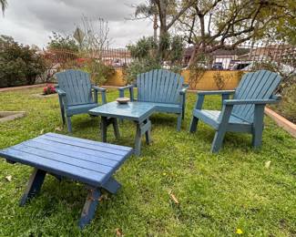 Blue Adirondack Chairs