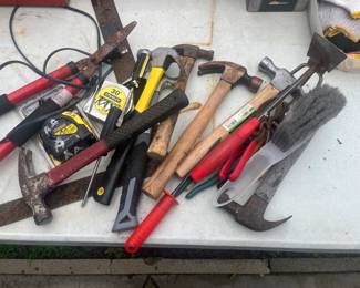 Hand Tools: Hammers, Phillips and Flat Head Screwdrivers, Tape Measurer and More!