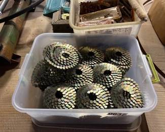 LOT OF NAILS AND SCREWS ETC