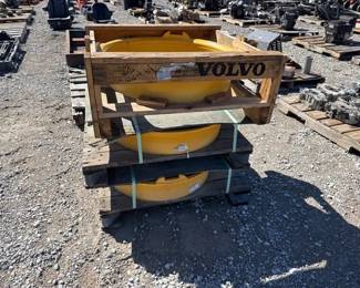 THREE VOLVO WHEEL RINGS