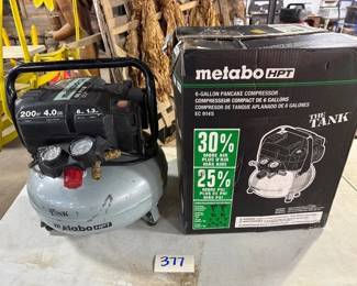 METABO HPT 6 GALLON PANCAKE COMPRESSOR