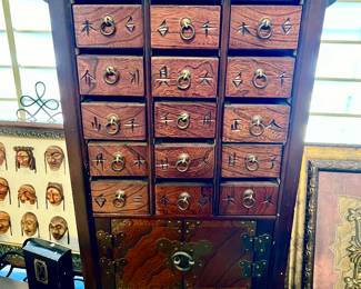 FUN CHINESE APOTHECARY CHEST.