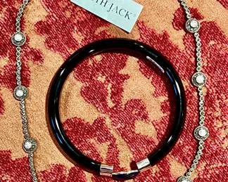 Judith Jack Sterling cz marcasite necklace