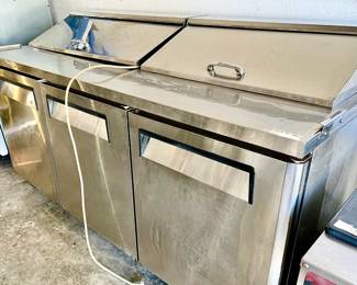 Commercial Restaurant Stainless steel commercial sandwich bar.