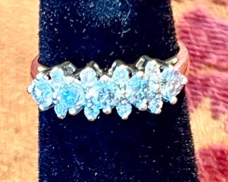 14k gold and diamond ring.