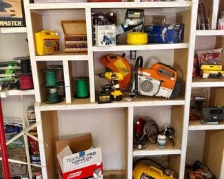 FULL GARAGE WITH LOTS OF QUALITY HAND AND POWER TOOLS