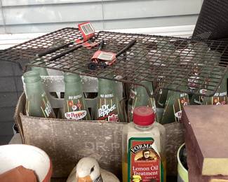 Vintage Dr Pepper bottles