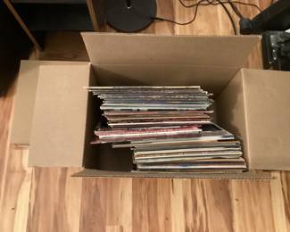 Vintage vinyl records, albums