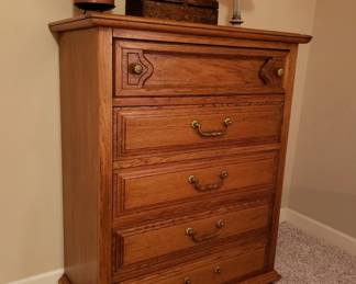 Bassett five-drawer chest