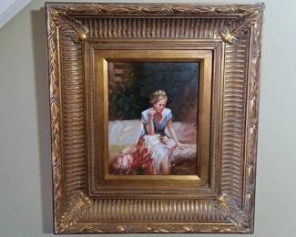 Small oil painting