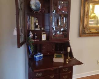 Beautiful secretary with glass doors