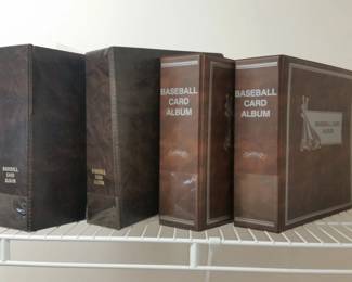 Four albums full of baseball cards