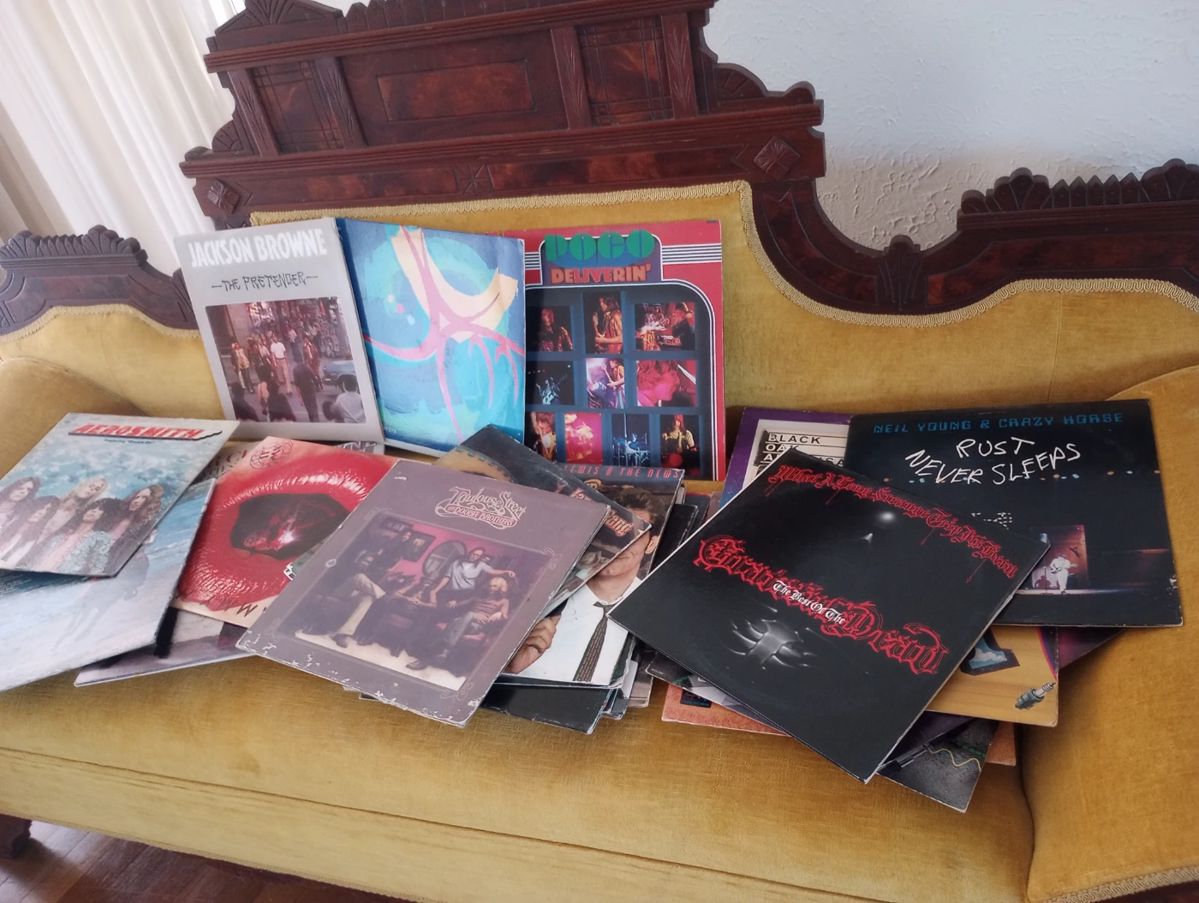 Vintage record album LPS 60s, '70s, 80,s rock