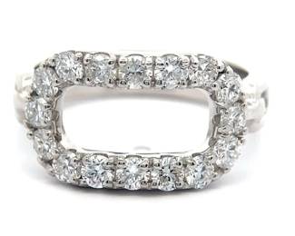 NEW! 1.07 Carat Pavé Diamond Paperclip Ring