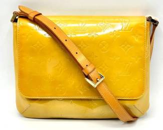 Louis Vuitton Yellow Monogram Vernis Thompson Street Shoulder Bag