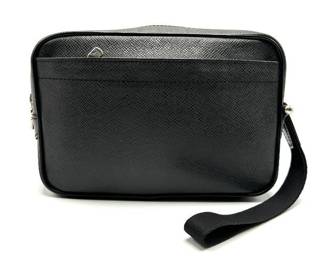 Louis Vuitton Black Taiga Karuga Clutch Bag