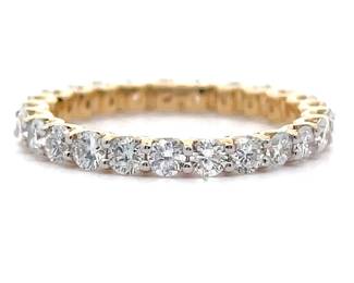 NEW! 2 Carat Diamond Full Eternity Ring in 14k Yellow Gold
