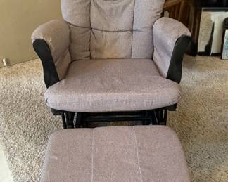 $200 Glider with gliding ottoman