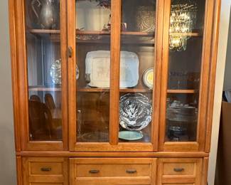 $250 Lighted Hutch (measures 76" 46 x 16")