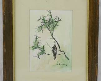 1434 - Roonie Signed Watercolor 12x10
