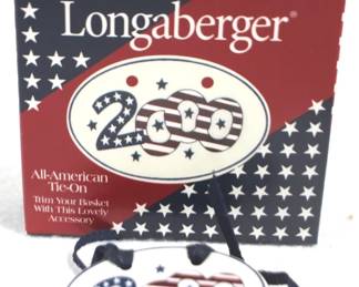 5174 - 2000 Longaberger Tie On Charm w Box
