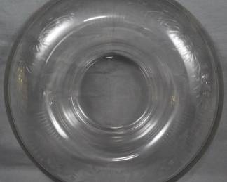 194 - Cambridge Wheel Cut & Etched Bowl 4x14
