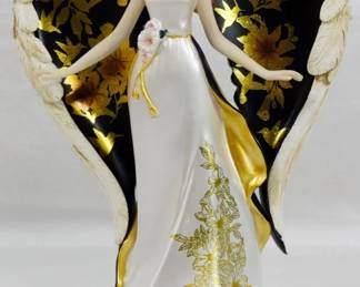 83 - Glorious Praise Angel Figurine 8" from the Lena Liu on the Wings of Gold Co

