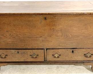 3061 - Early Dovetailed Blanket Chest w/ Drawers 26" x 46" x 22"
