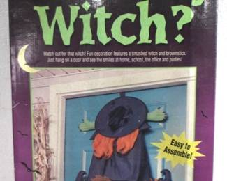 8286 - "Which Way Witch?" Decoration w Box
