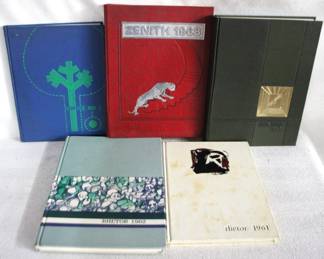 7776 - 5 Assorted College Yearbooks
