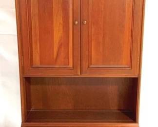 3119 - Ethan Allen Georgian Chest w/ Cabinet Bookcase 77 x 30 x 16
