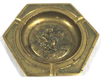 5053 - Brass Naval Ashtray 7.5" x 7.5"
