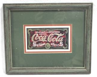 5015 - Coca-Cola Framed Print - 11.5 x 9.5
